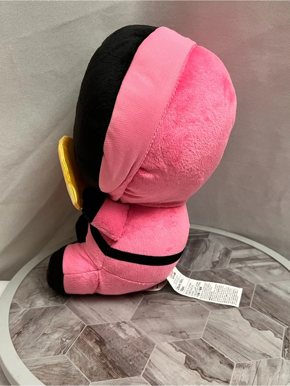Squid Game Pink Guard 10” Plush Netflix Square Mask Umbrella Miniso